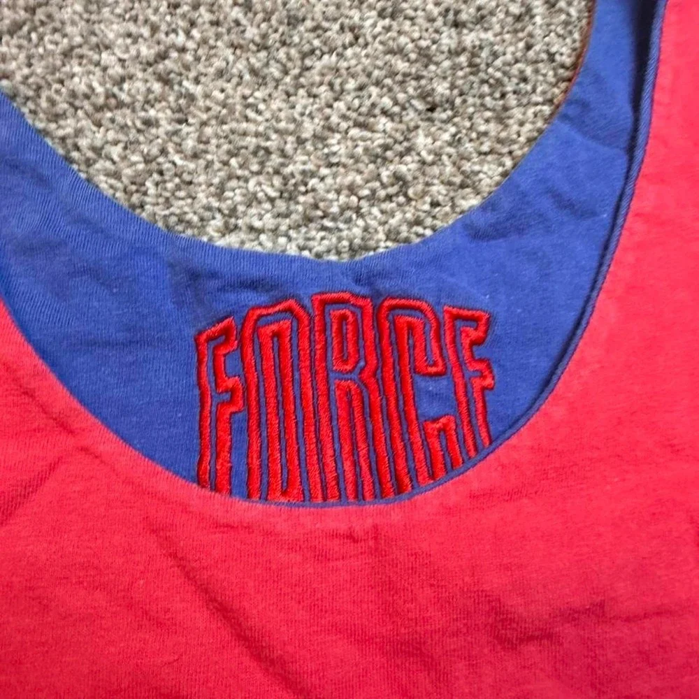 Vintage 90s Nike Force Basketball Tank Top Cotton Jersey Reversible Size Medium